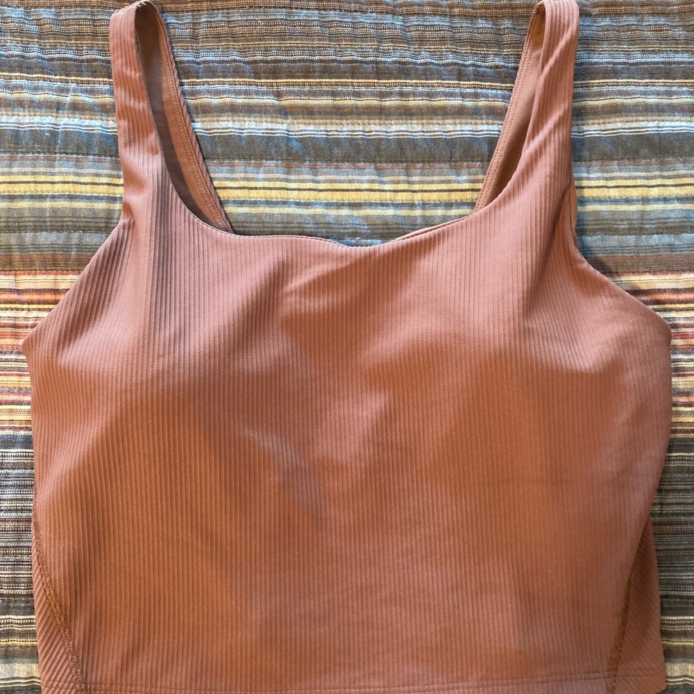 Old Navy Women's Ribbed Powersoft Sports bra - Mauve